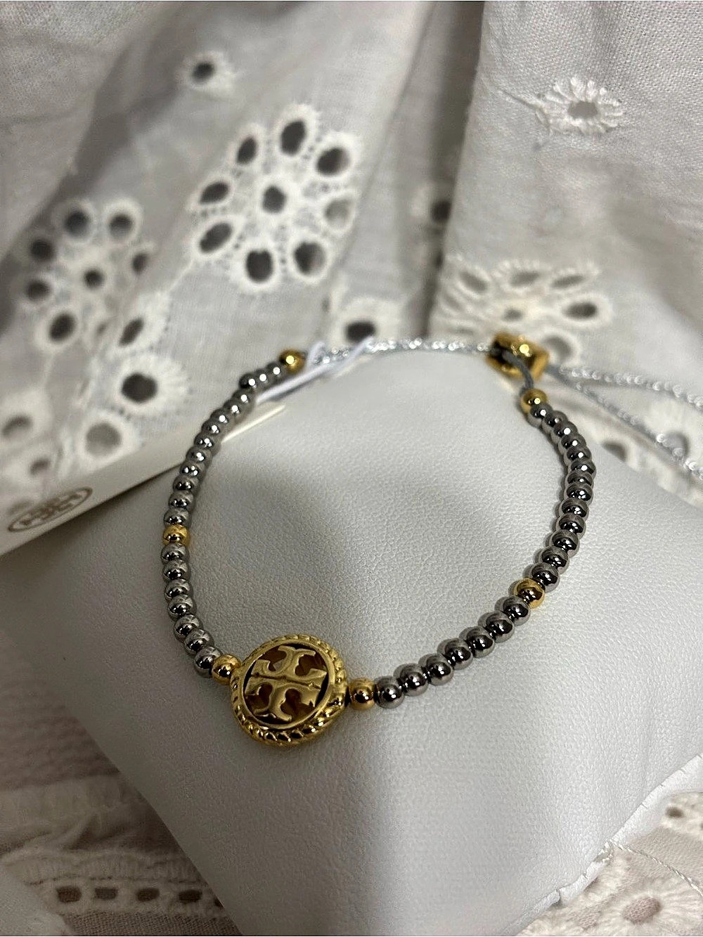 Tory Burch Two-Tone Pendant Bracelet NWT